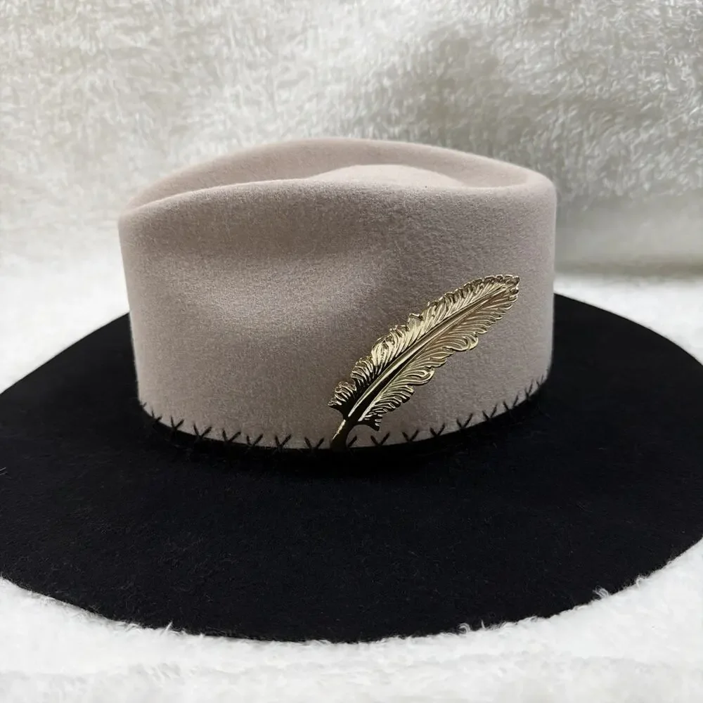 Metal Gold Feather Hat Pin - Western Style – Inspired Look